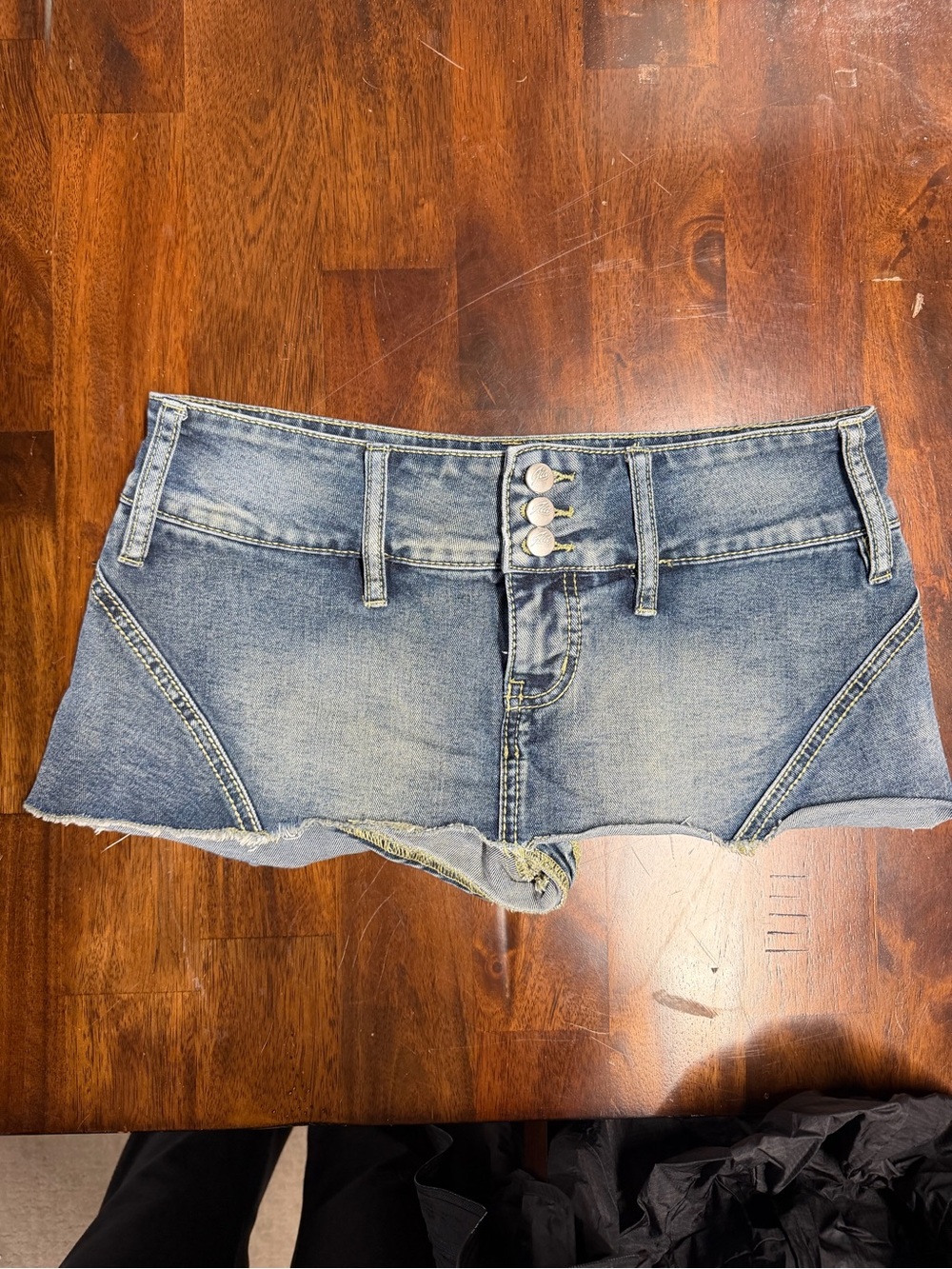 I.AM.GIA Blue Denim micro mini skirt skort size small